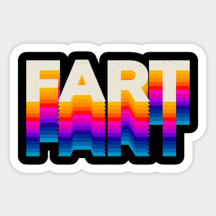 4 Letter Words - Fart Sticker